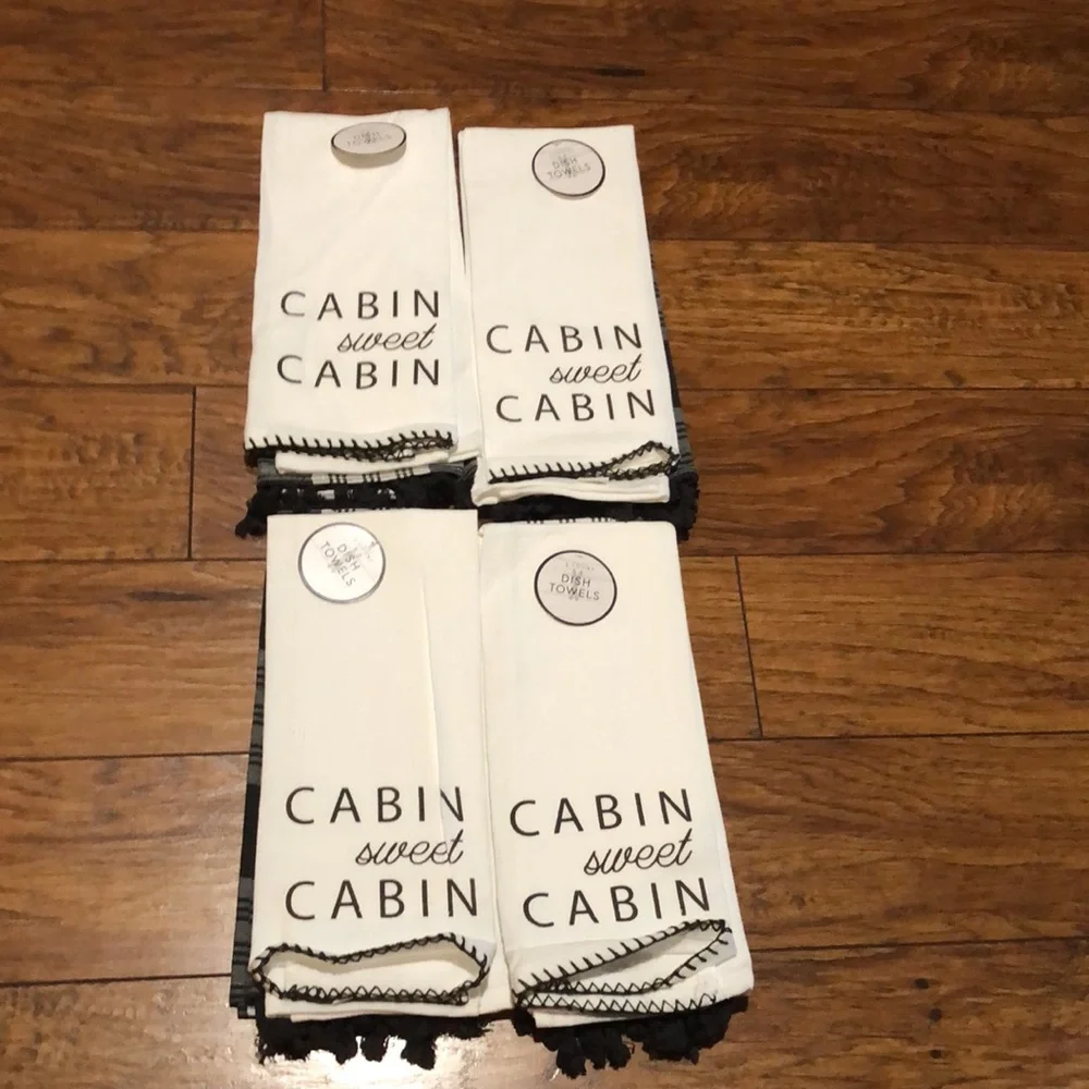 BUNDLE OF 4 DISH TOWELS 2 IN A SET TOTAL OF 8 ALL TOGETHER ! NWT! - Picture 2 of 7